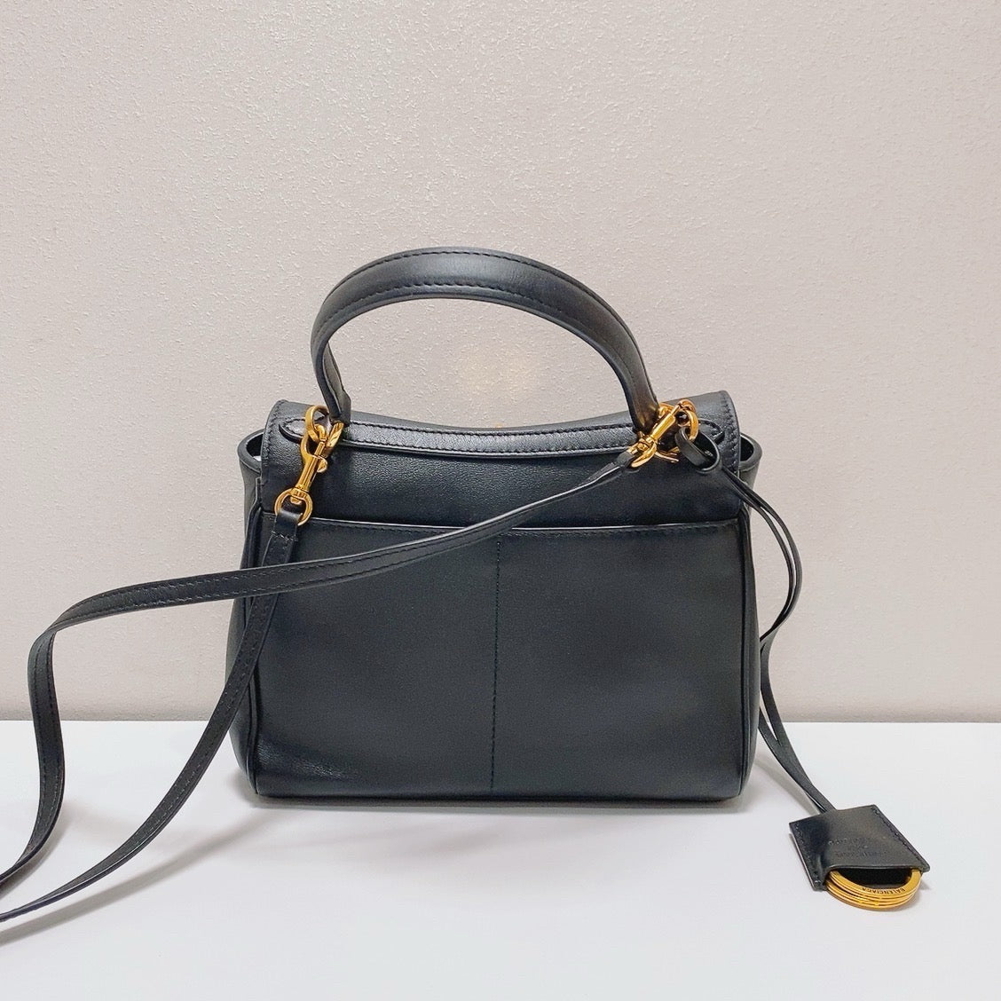 Balenciaga - Redo Small Top Handle Flap Bag - Leather - Black - (small)