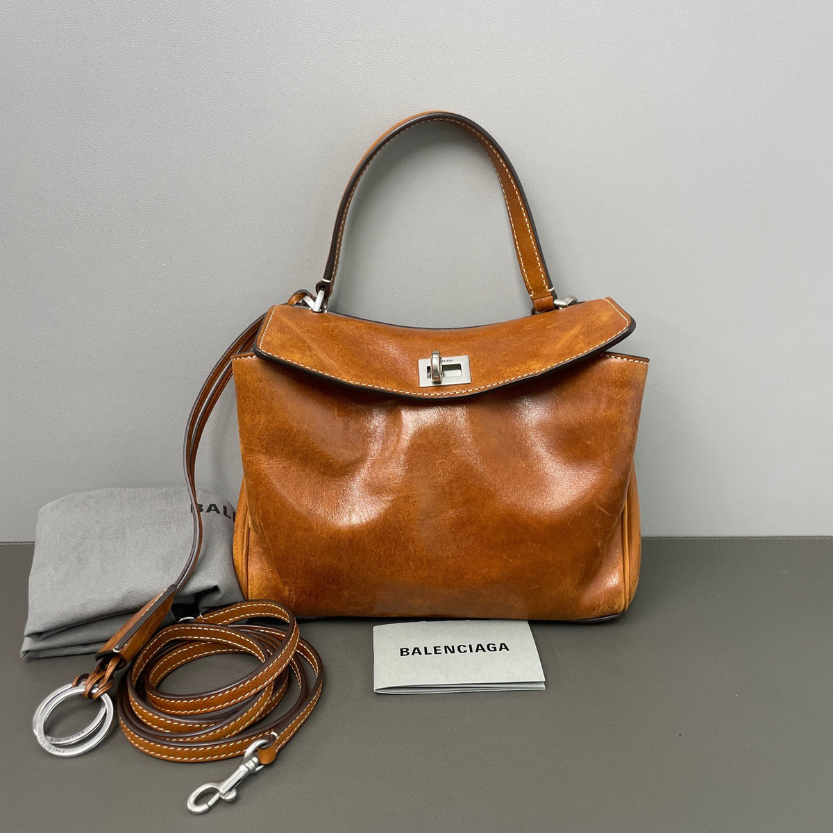 Balenciaga - Rodeo Mini - Leather - Brown - (mini)