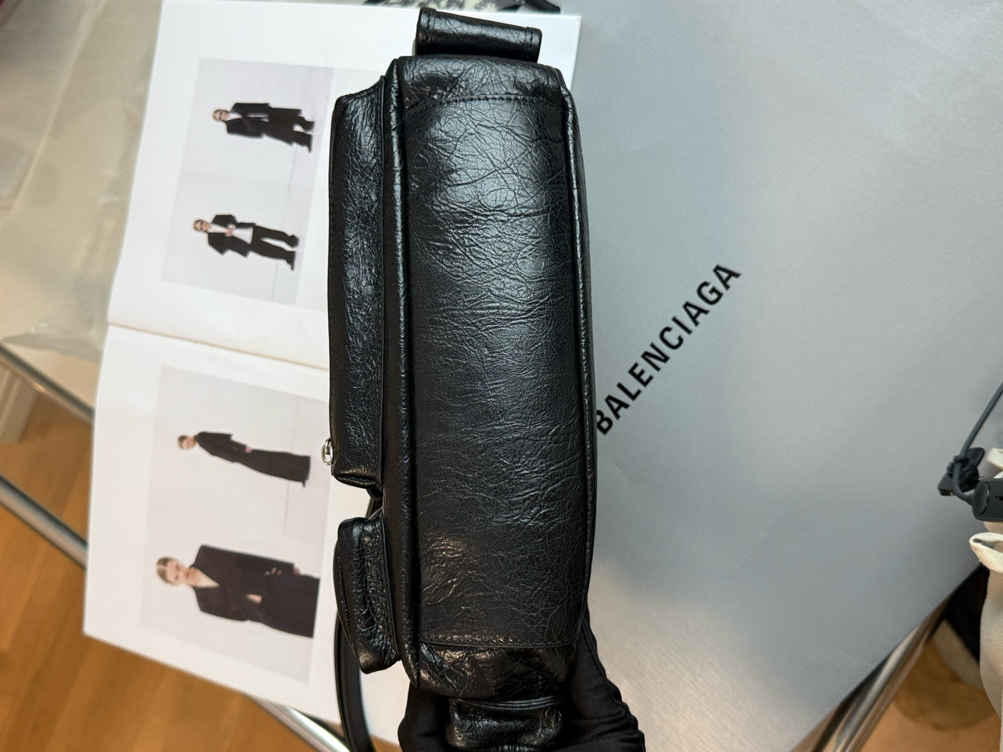 Balenciaga - SUPERBUSY - Leather - Black