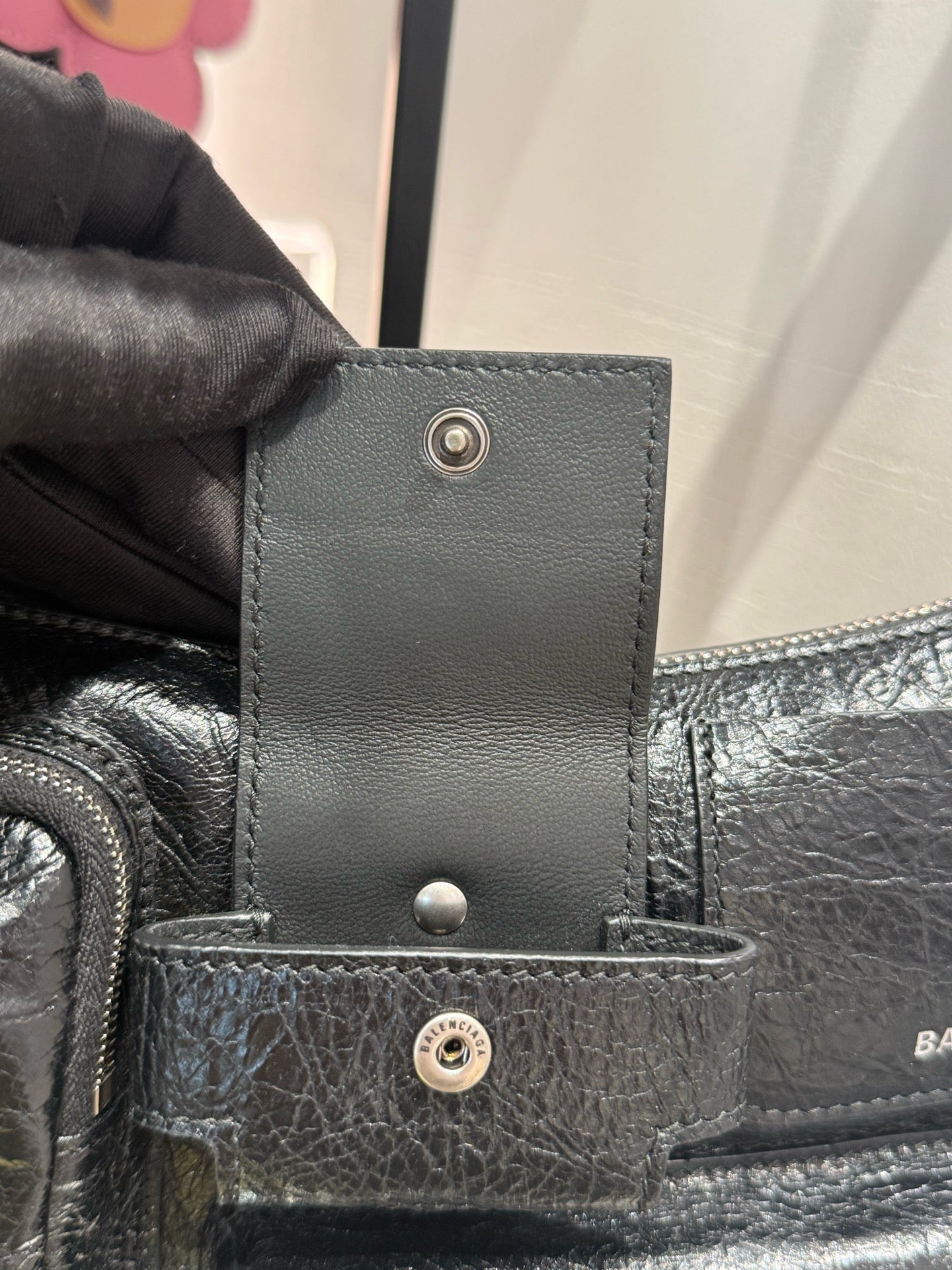 Balenciaga - SUPERBUSY - Leather - Black