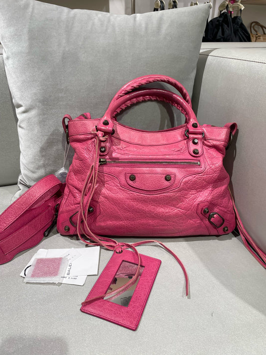 Balenciaga - Town - Leather - Pink - (small)