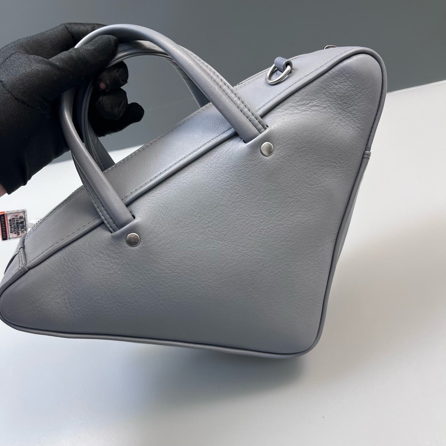 Balenciaga - Triangle Top Handle Bag - Leather - Grey - (medium)