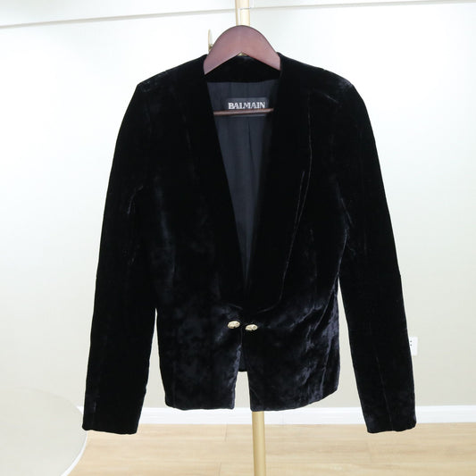 Balmain - Other - Velvet - Black - (36)