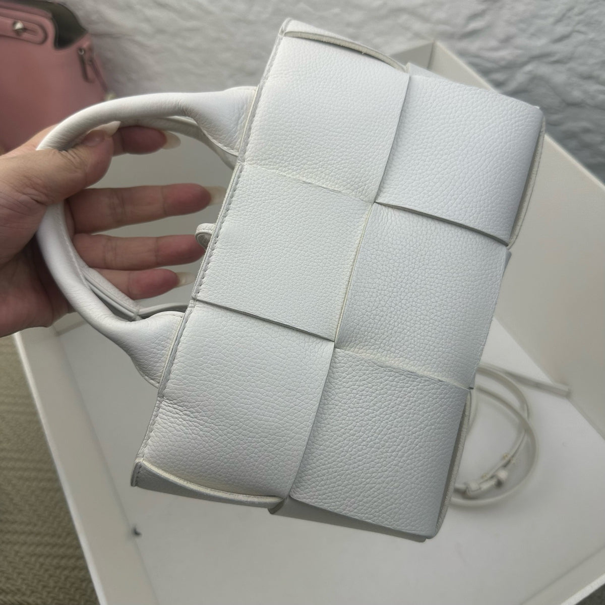 Bottega Veneta - Arco 24 cm - Leather - White - (small)