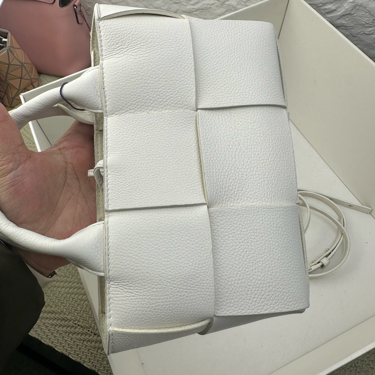 Bottega Veneta - Arco 24 cm - Leather - White - (small)