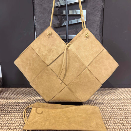 Bottega Veneta - Arco - Suede - Beige - (large)