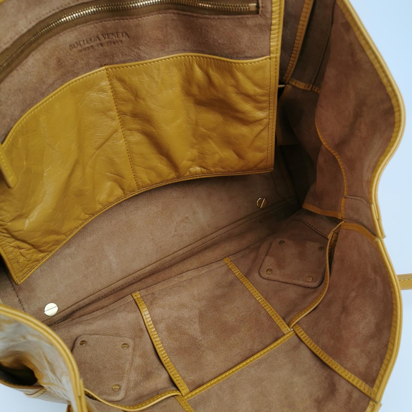 Bottega Veneta - Arco Tote - Oiled wax cowhide leather - Yellow - (Medium)