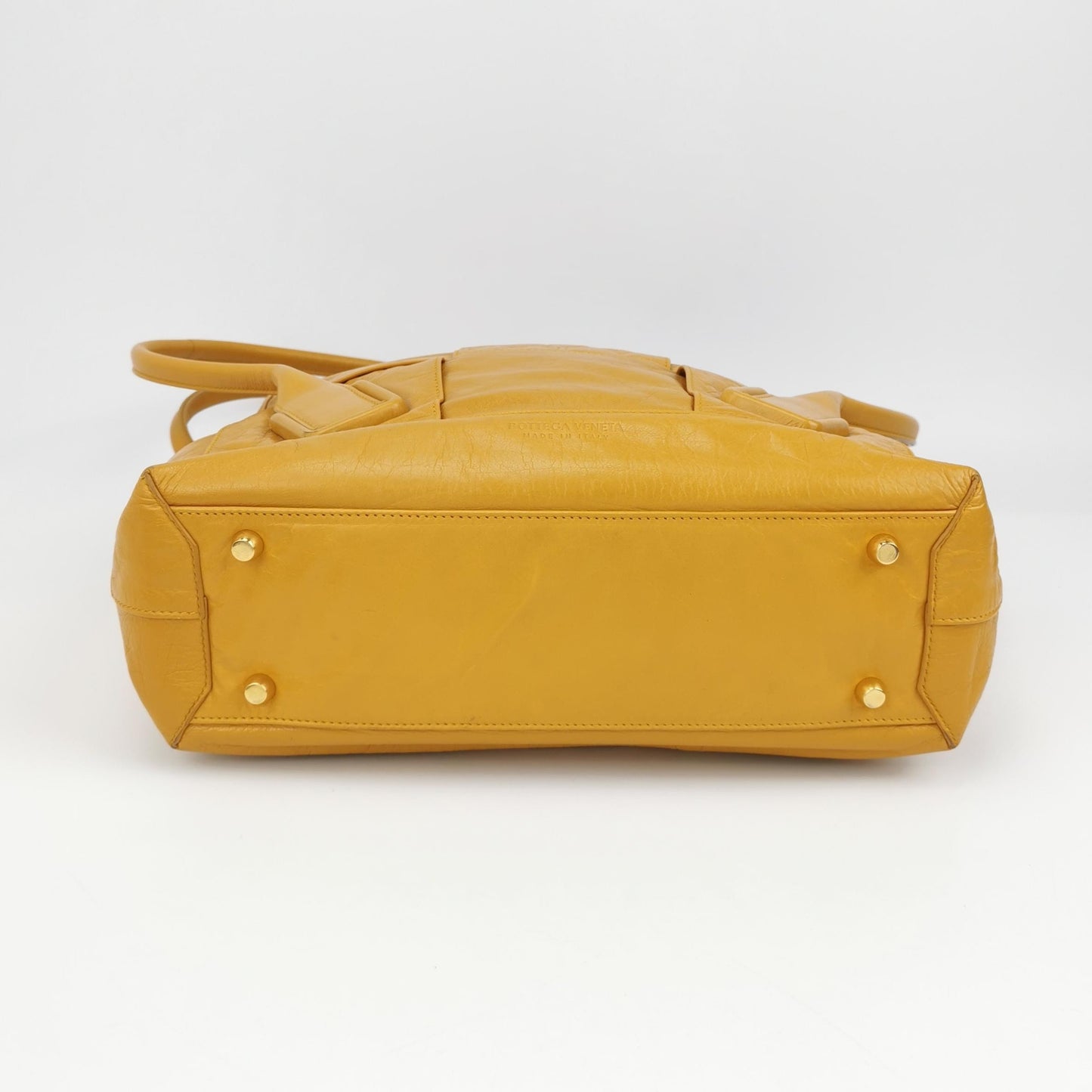 Bottega Veneta - Arco Tote - Oiled wax cowhide leather - Yellow - (Medium)