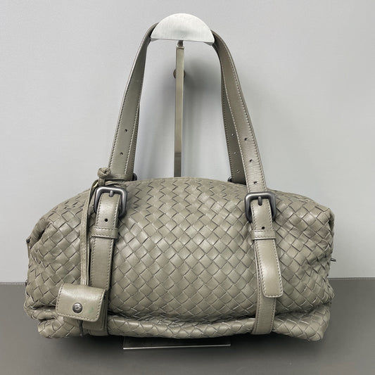 Bottega Veneta - Boston Bag - Leather - Grey - (medium)