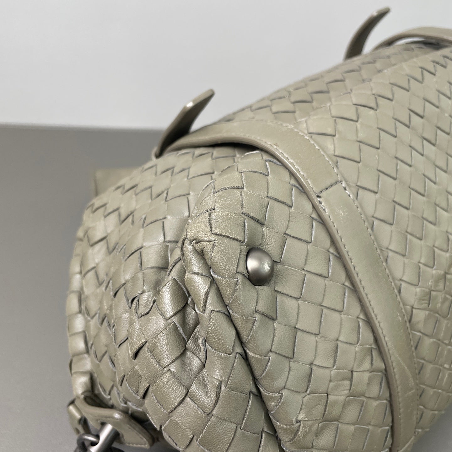 Bottega Veneta - Boston Bag - Leather - Grey - (medium)