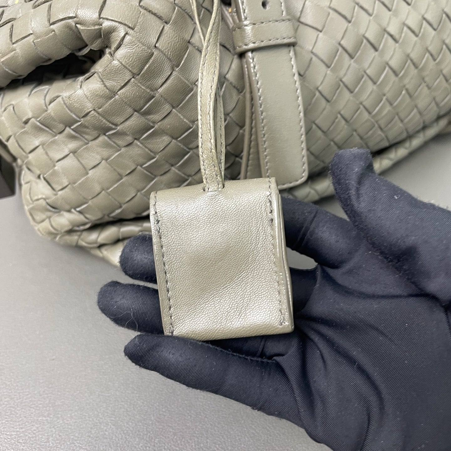 Bottega Veneta - Boston Bag - Leather - Grey - (medium)