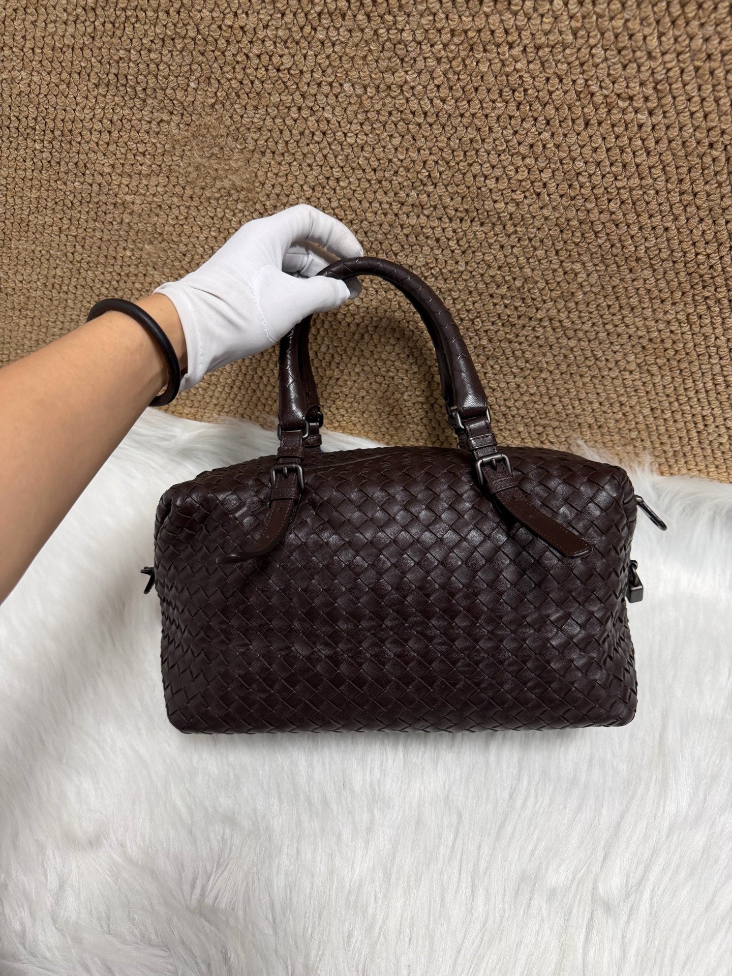Bottega Veneta - Boston - Leather - Brown - (medium)
