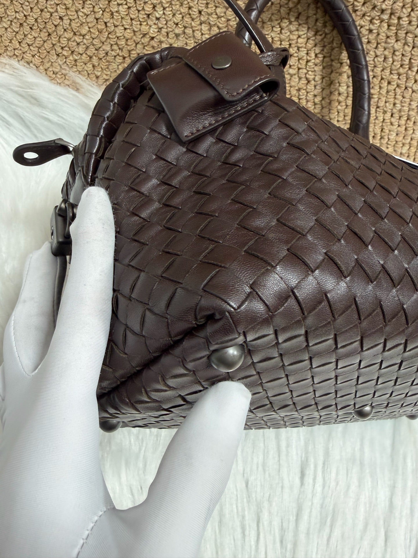 Bottega Veneta - Boston - Leather - Brown - (medium)