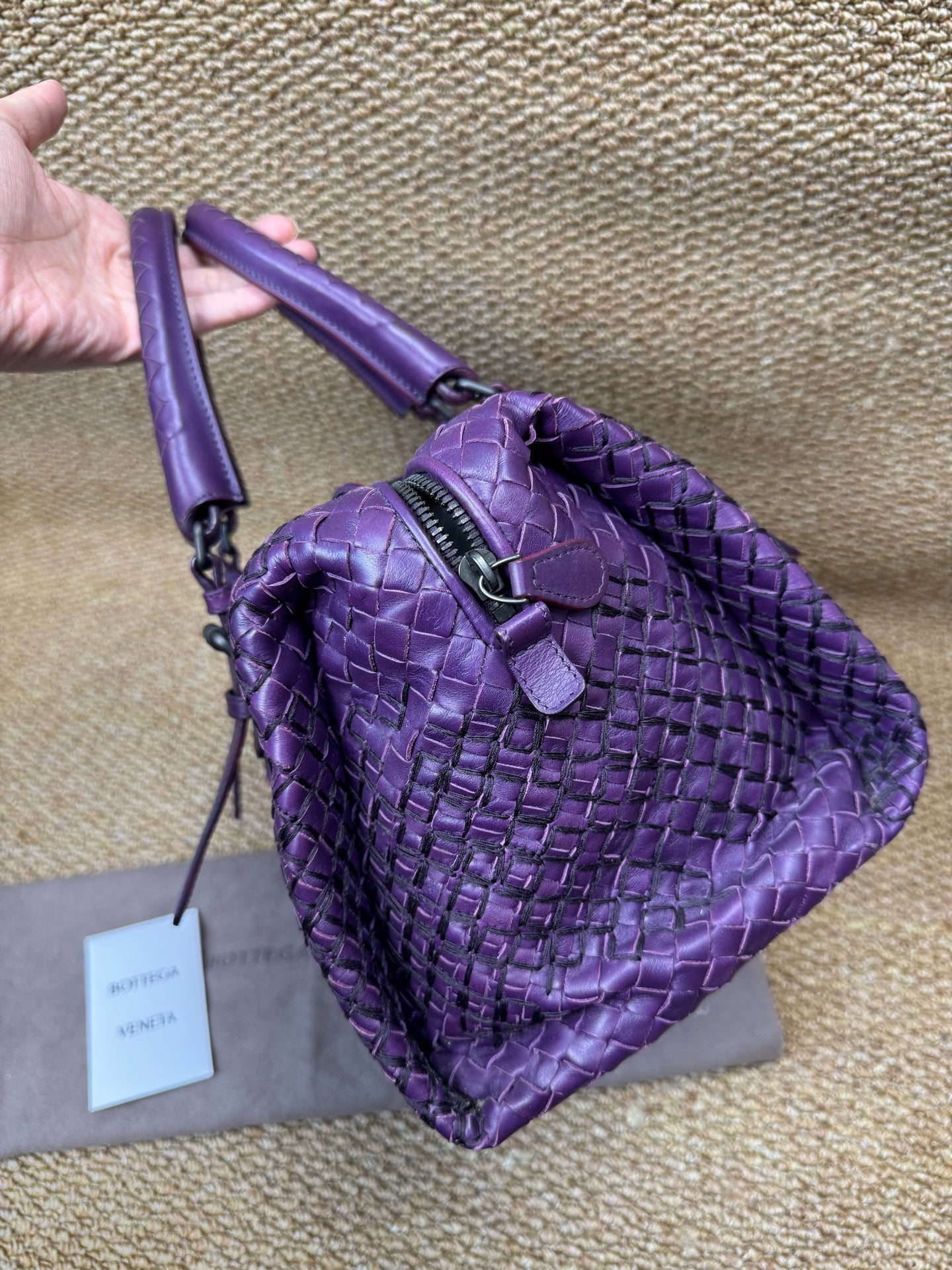 Bottega Veneta - Boston - Leather - Purple - (medium)