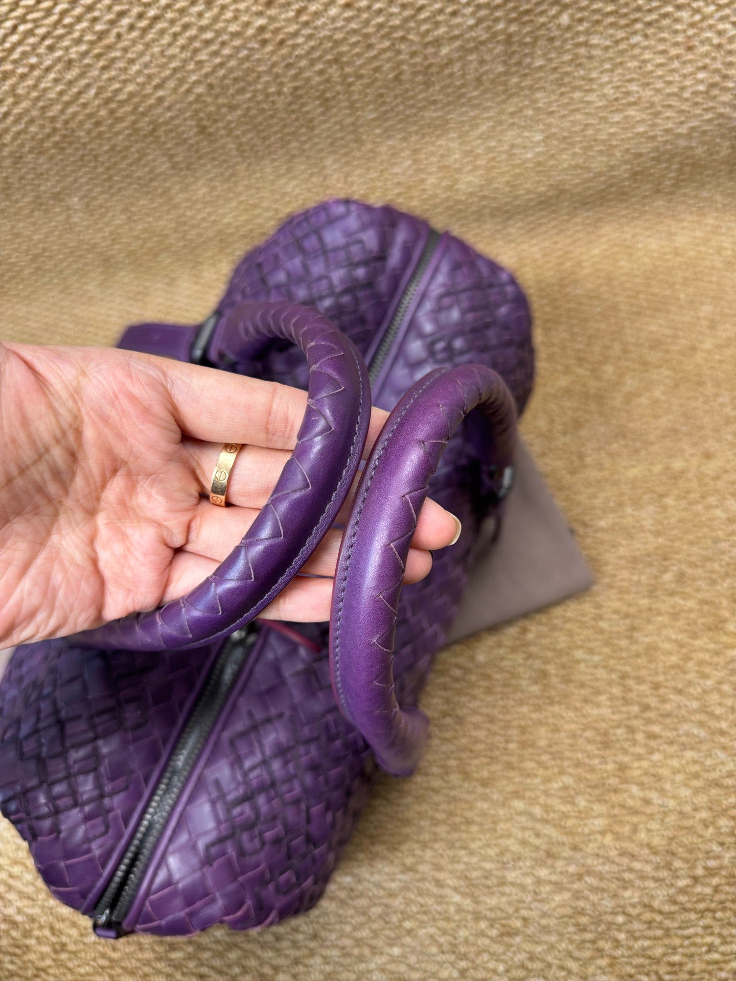 Bottega Veneta - Boston - Leather - Purple - (medium)