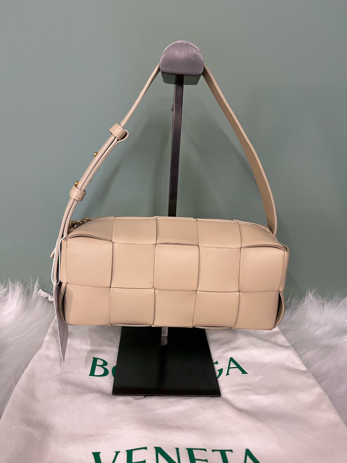 Bottega Veneta - Brick Cassette Small - Leather - Beige - (small)