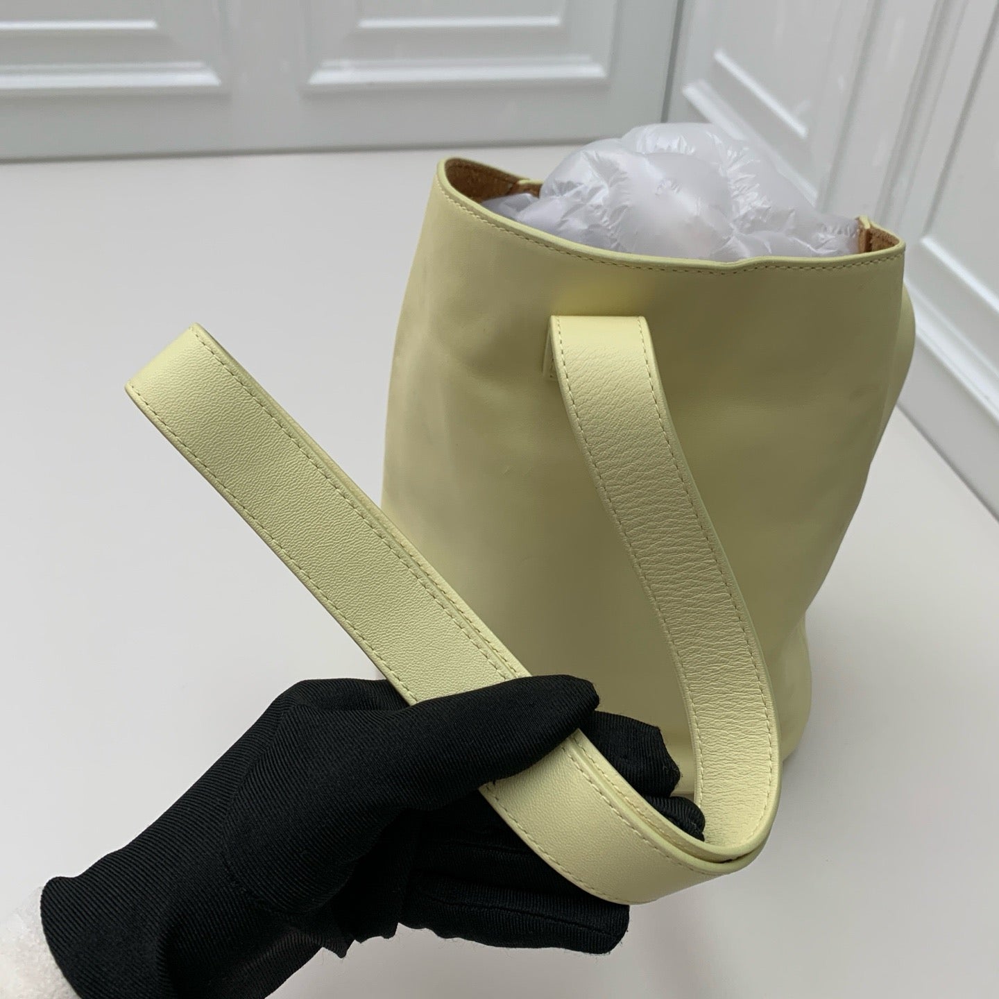 Bottega Veneta - Bucket Bag - Leather - Yellow - (mini)