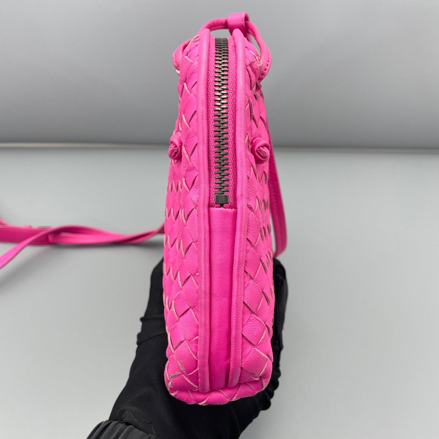 Bottega Veneta - Camera Bag - Lambskin leather - Rose Pink - (mini)