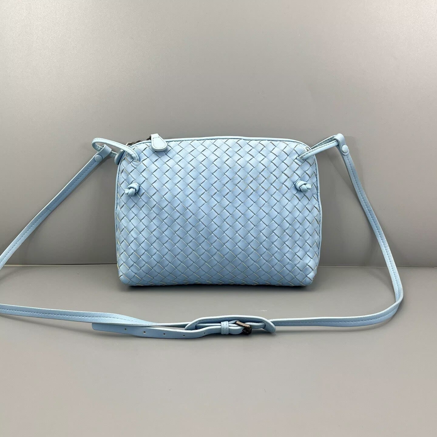 Bottega Veneta - Camera Bag - Leather - Light Blue - (Small)