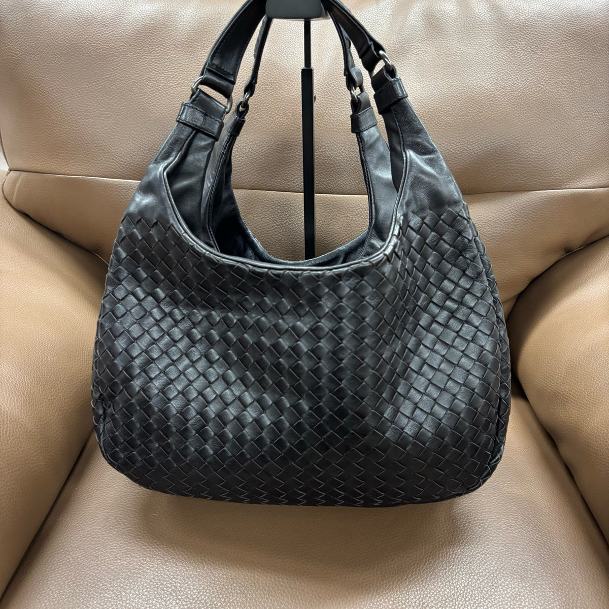 Bottega Veneta - Campana Small - Leather - Black - (small)