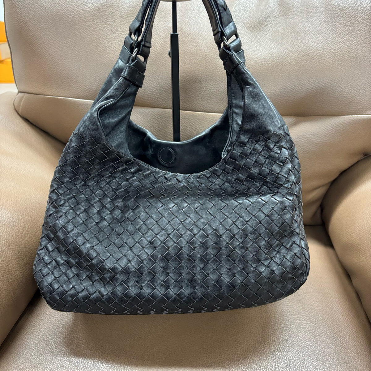 Bottega Veneta - Campana Small - Leather - Black - (small)