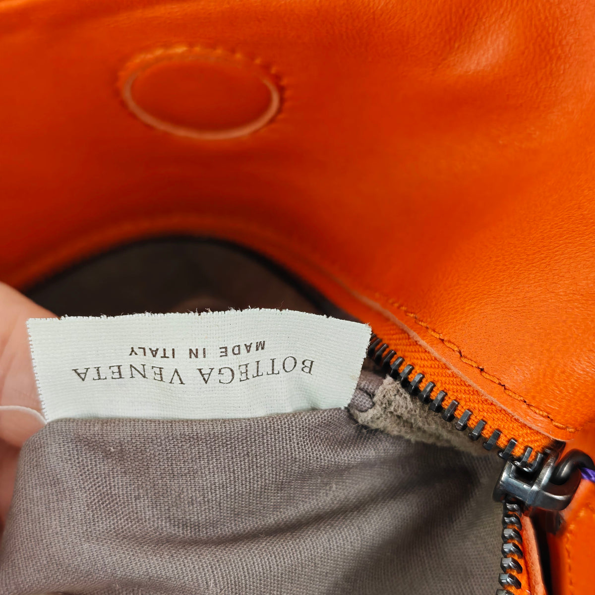 Bottega Veneta - Campana Small - Leather - Orange - (small)