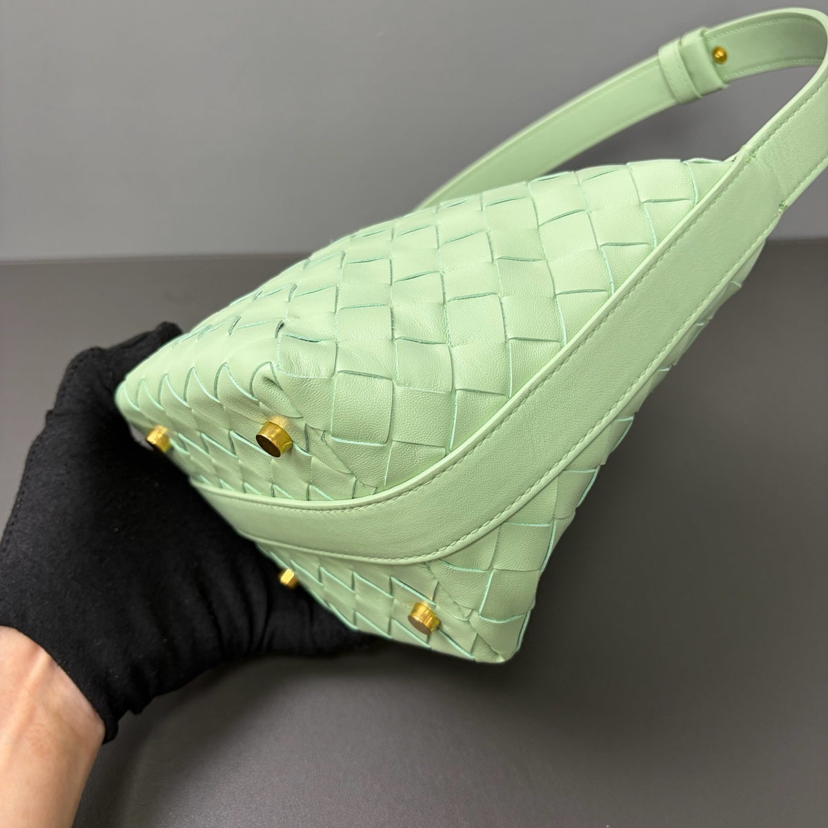 Bottega Veneta - Candy Wallace Mini - Leather - Green - (mini)