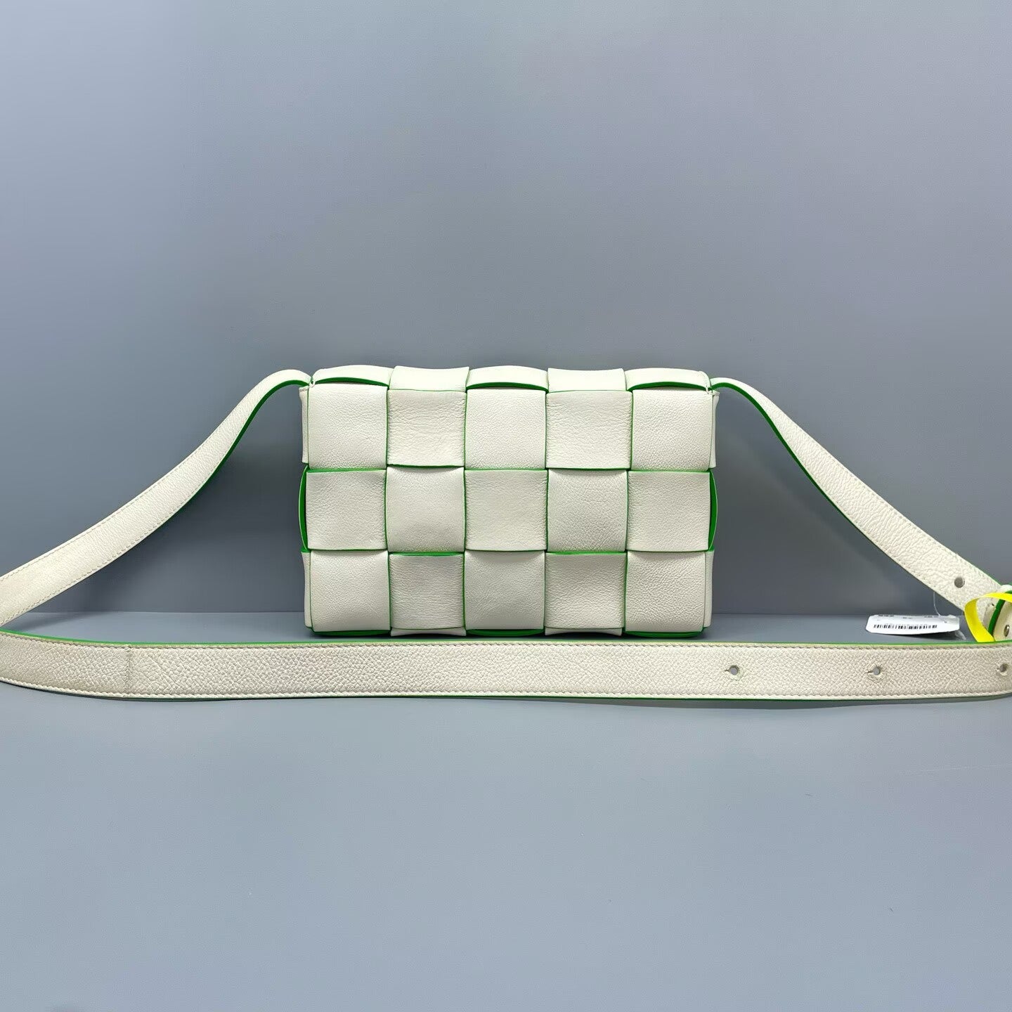 Bottega Veneta - Cassette Bag - Leather - White with Green Accents - (Mini)