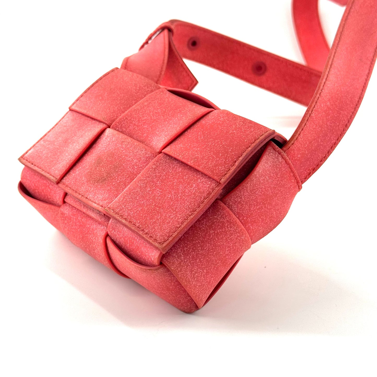 Bottega Veneta - Cassette Crossbody - Leather - Pink - (mini)
