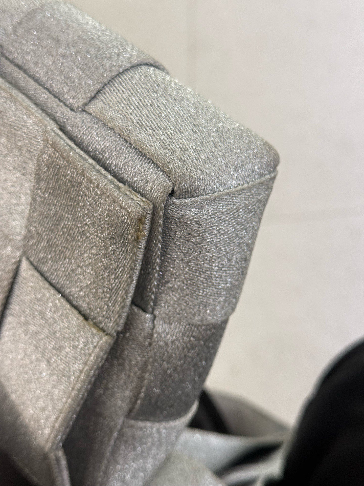 Bottega Veneta - Cassette - Glittering woven textile - Silver - (Medium)