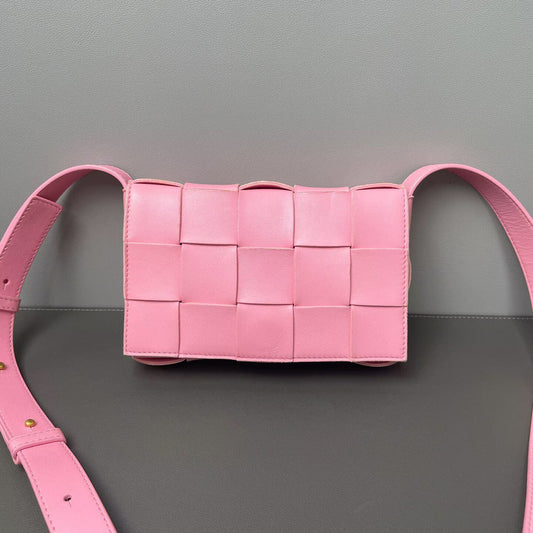 Bottega Veneta - Cassette - Lambskin leather - Pink - (mini)