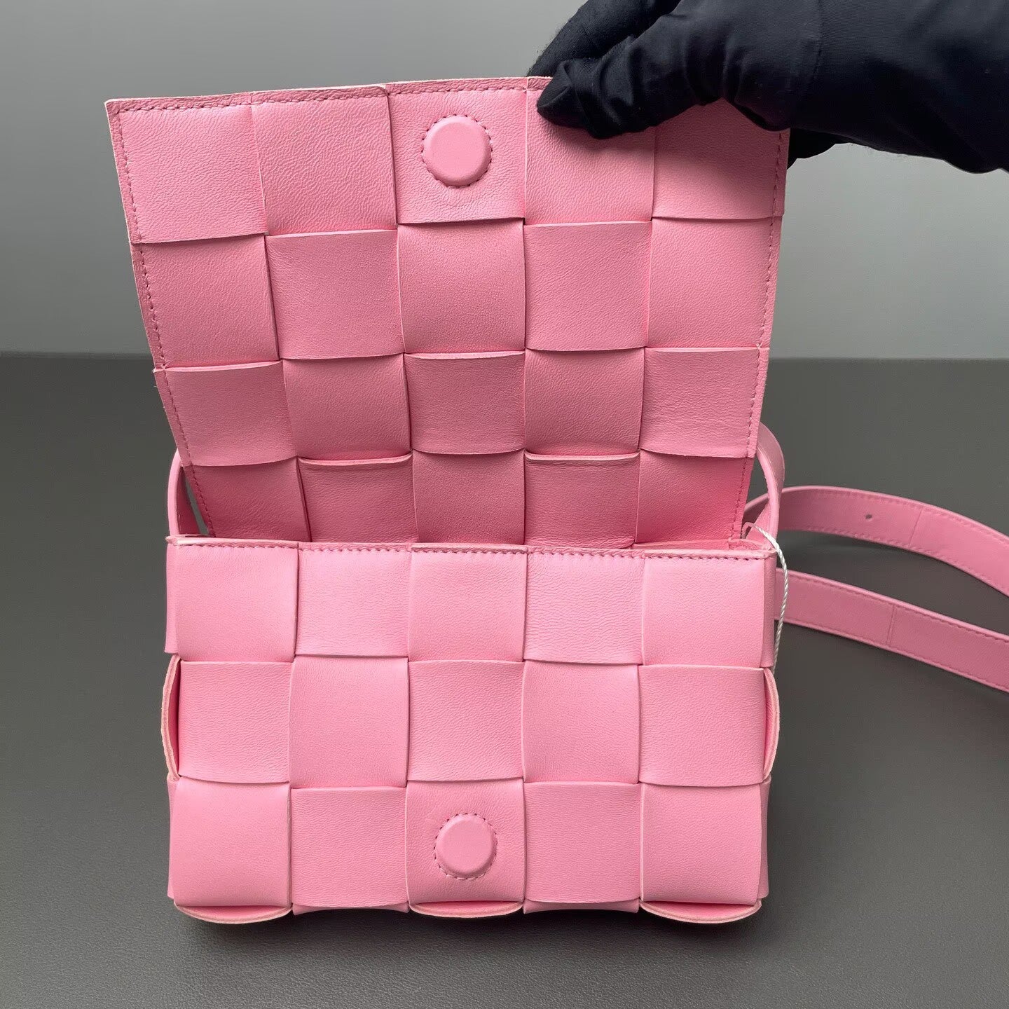 Bottega Veneta - Cassette - Lambskin leather - Pink - (mini)