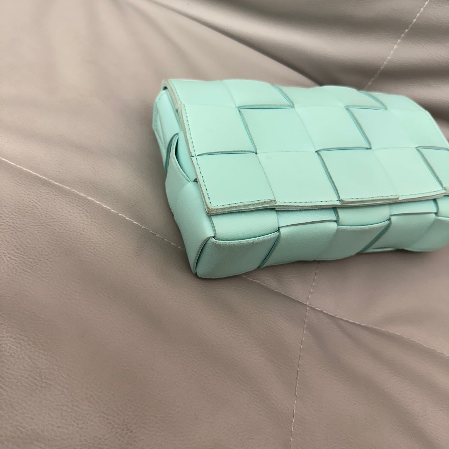Bottega Veneta - Cassette - Leather - Blue - (small)