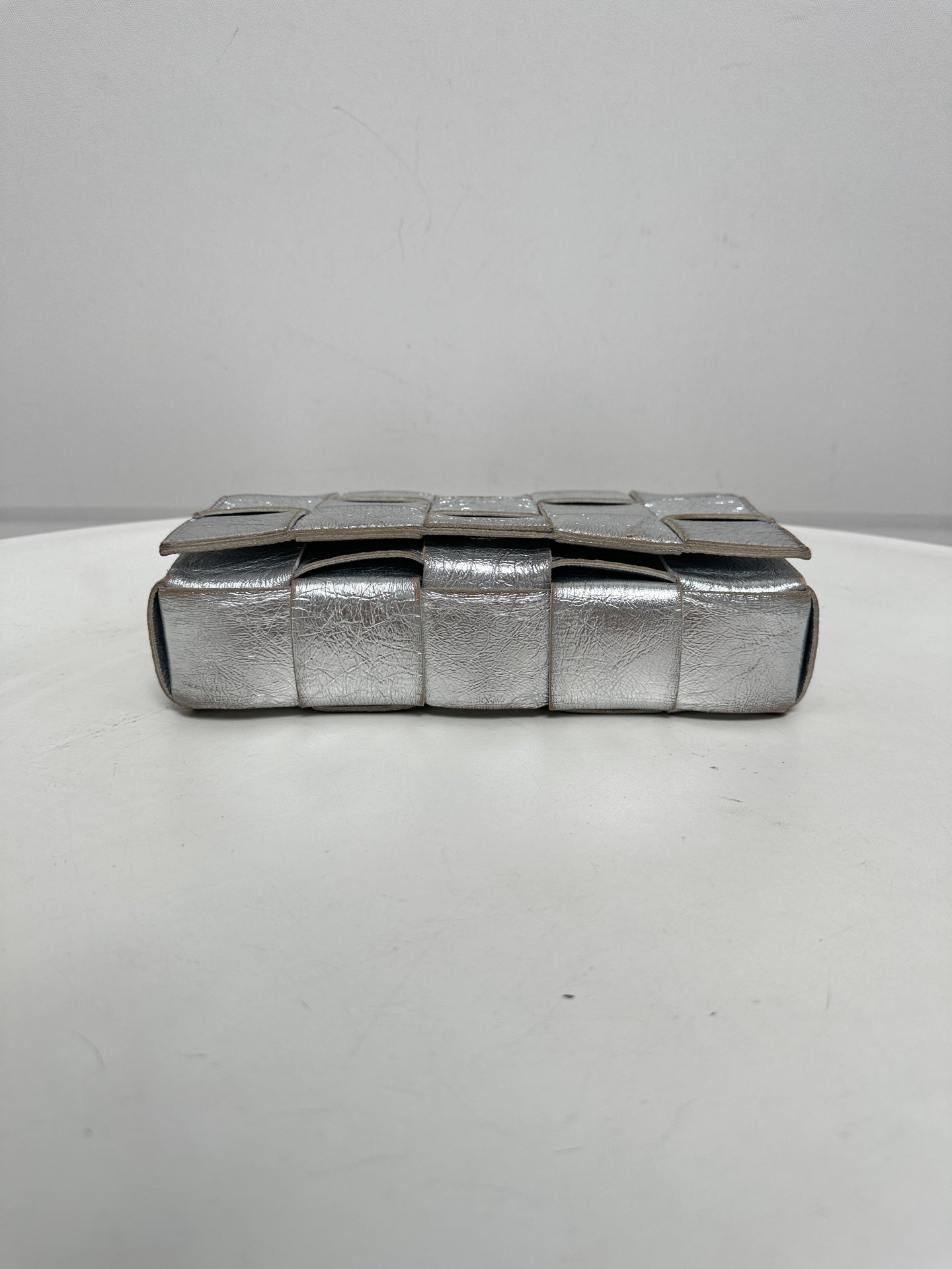 Bottega Veneta - Cassette - Leather - Silver - (medium)