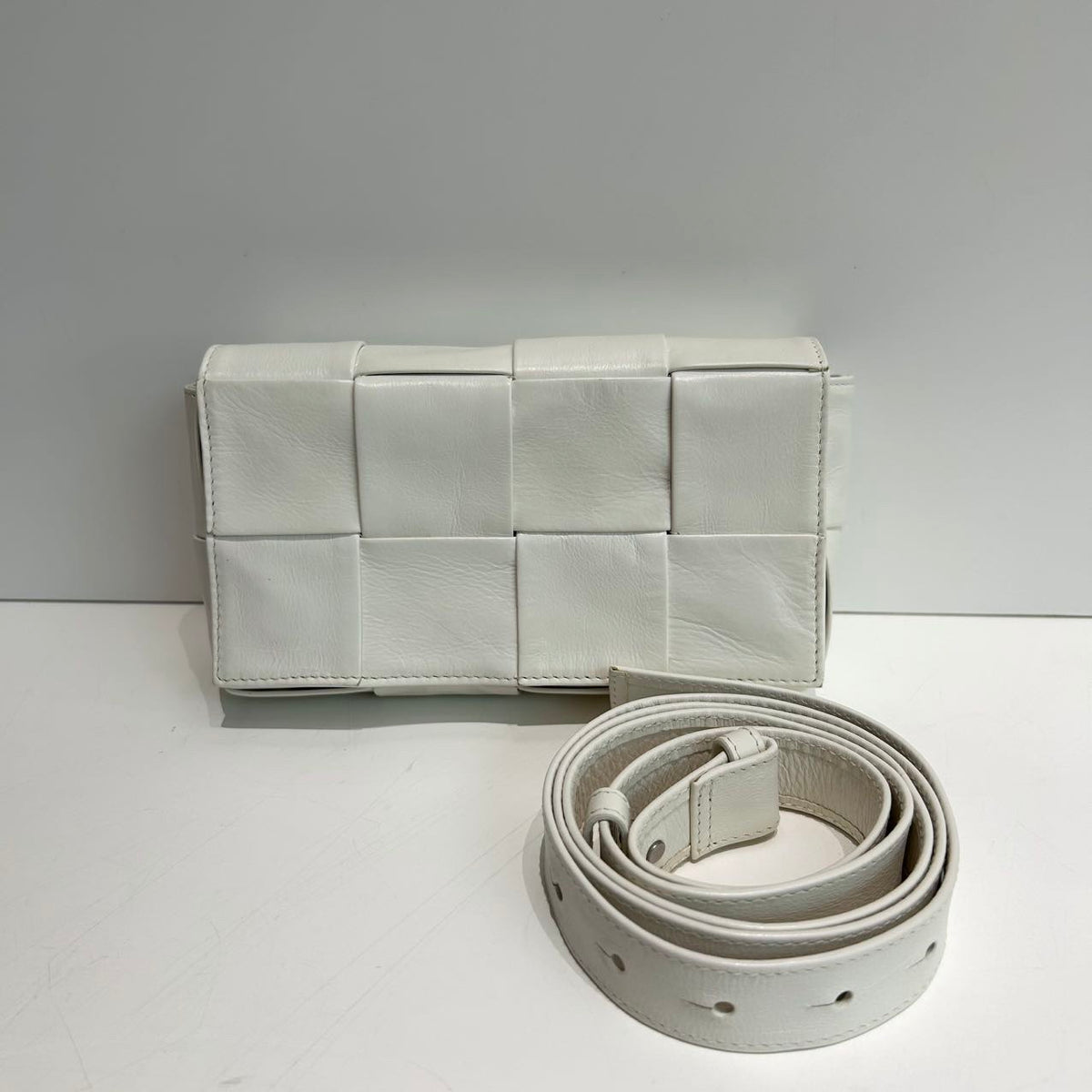 Bottega Veneta - Cassette - Leather - White - (mini)