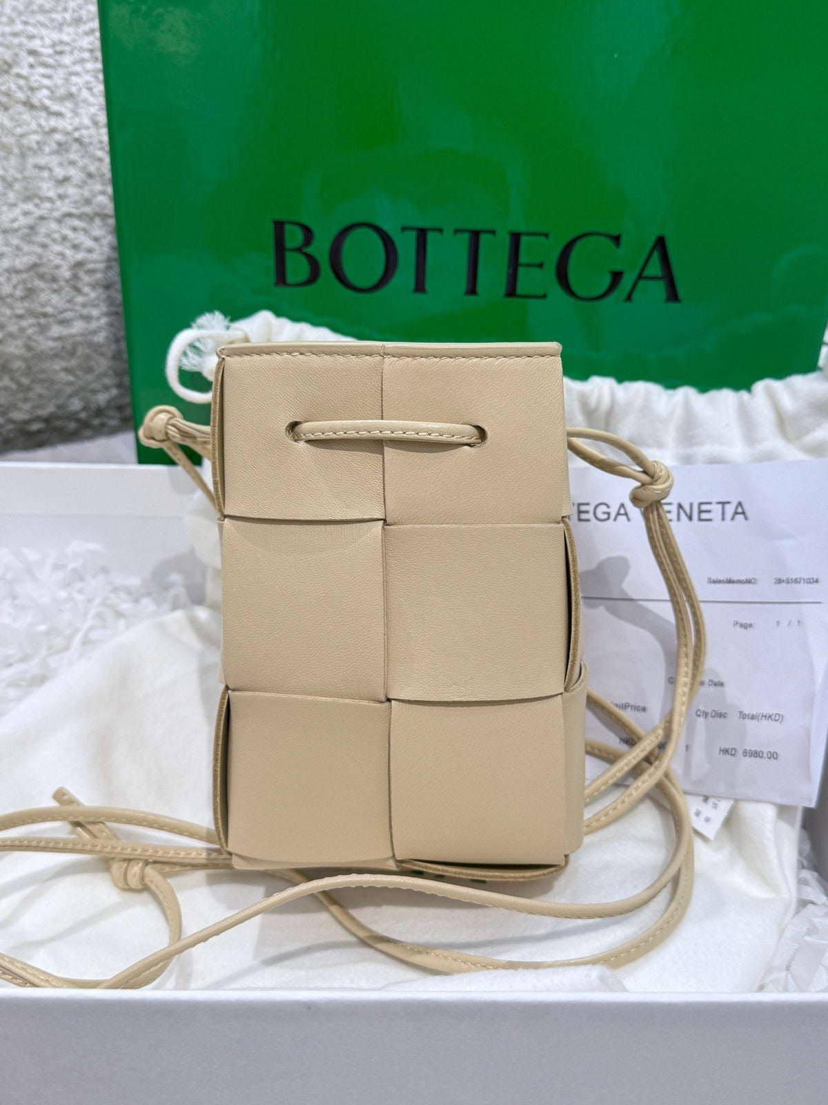Bottega Veneta - Cassette Mini - Leather - Beige - (mini)