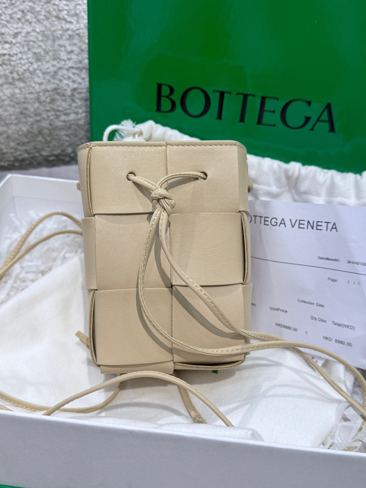 Bottega Veneta - Cassette Mini - Leather - Beige - (mini)