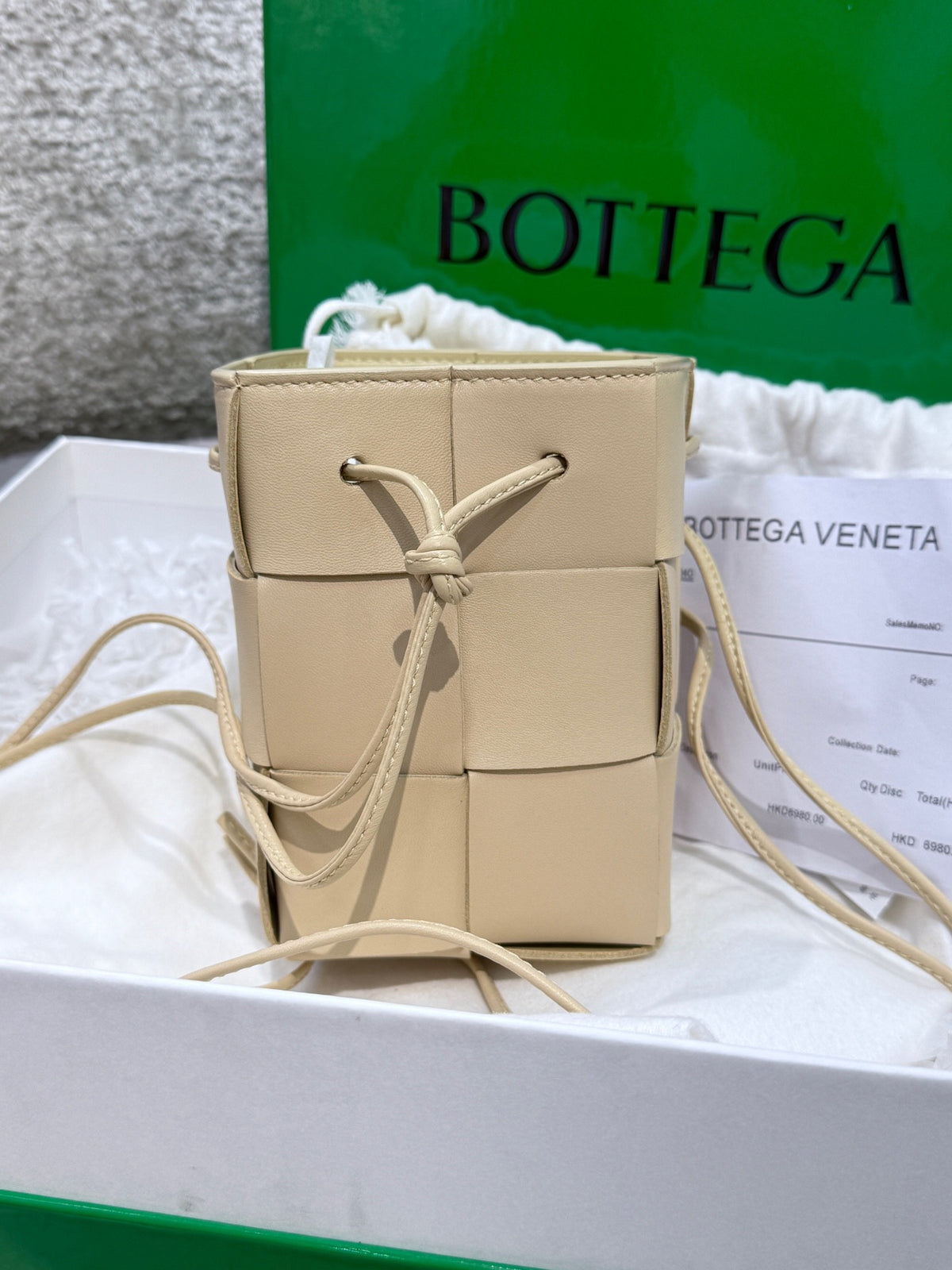 Bottega Veneta - Cassette Mini - Leather - Beige - (mini)