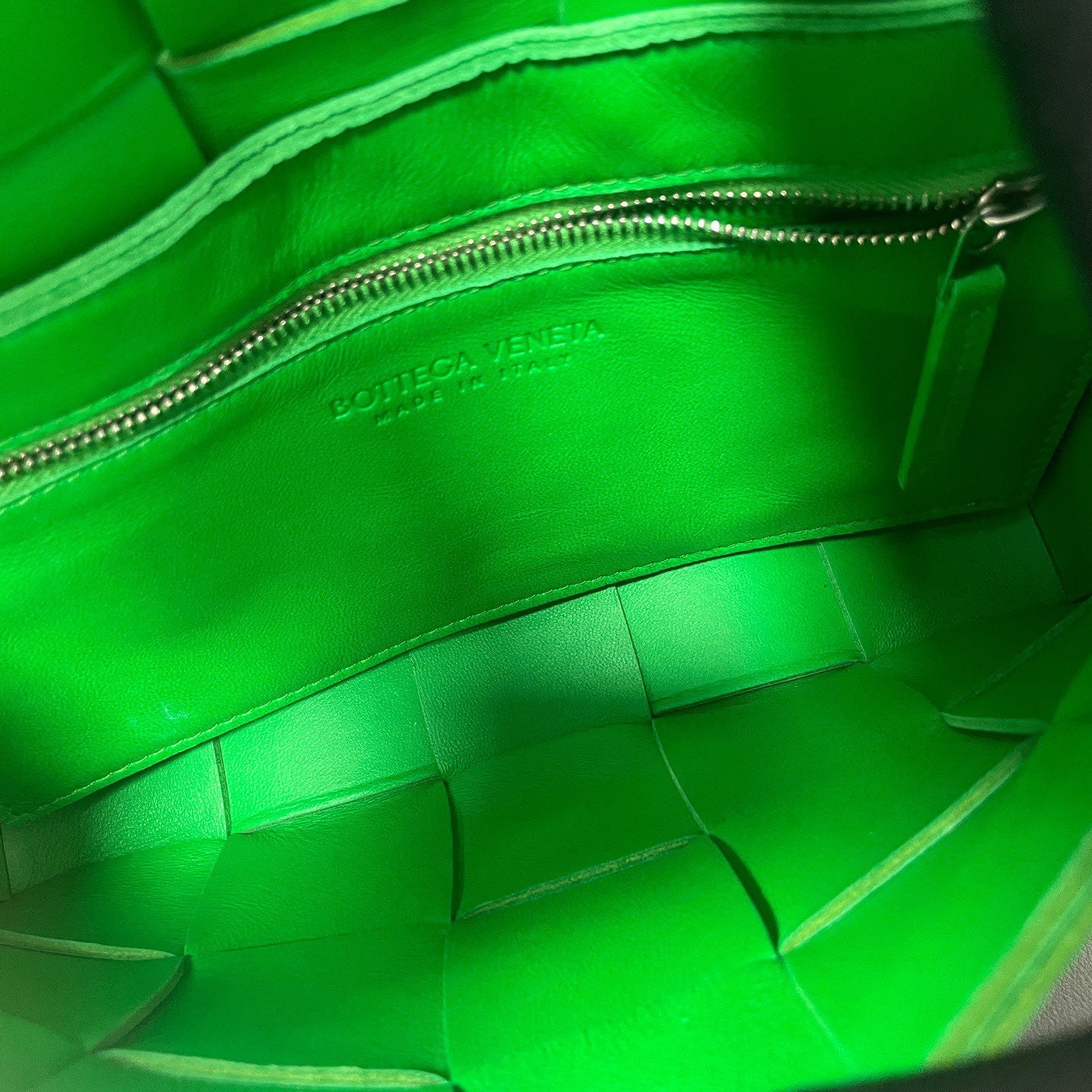 Bottega Veneta - Cassette - Woven leather - Green - (small)