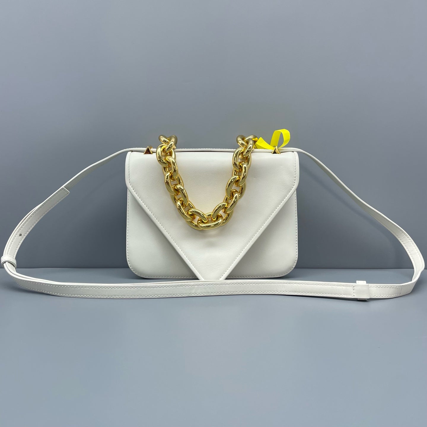 Bottega Veneta - Chain Envelope Bag - Leather - White - (small)