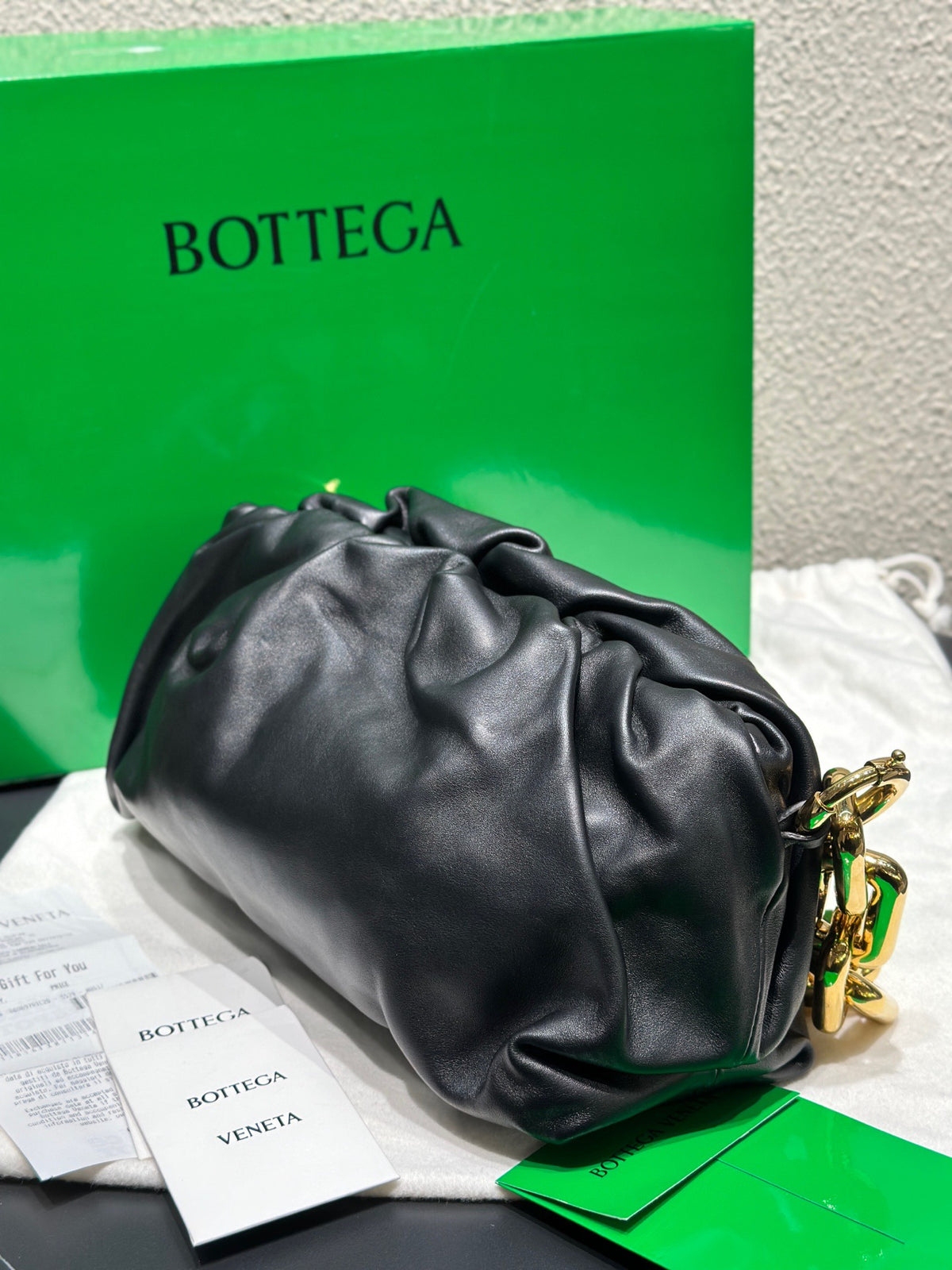Bottega Veneta - Chain Pouch - Leather - Black