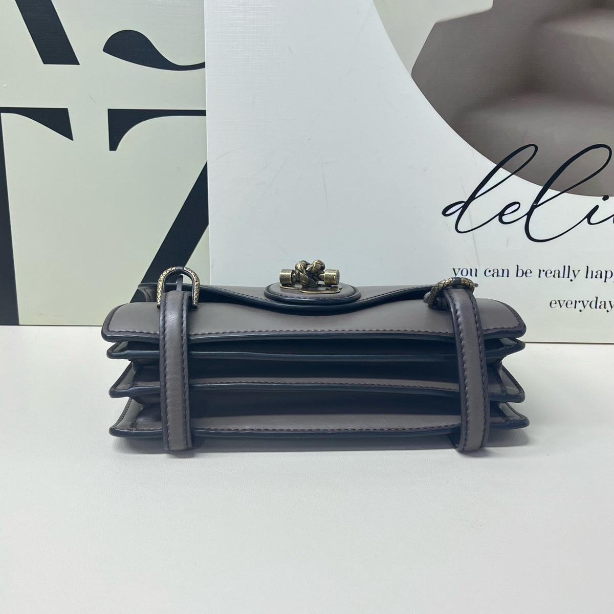 Bottega Veneta - City Knot - Leather - Grey