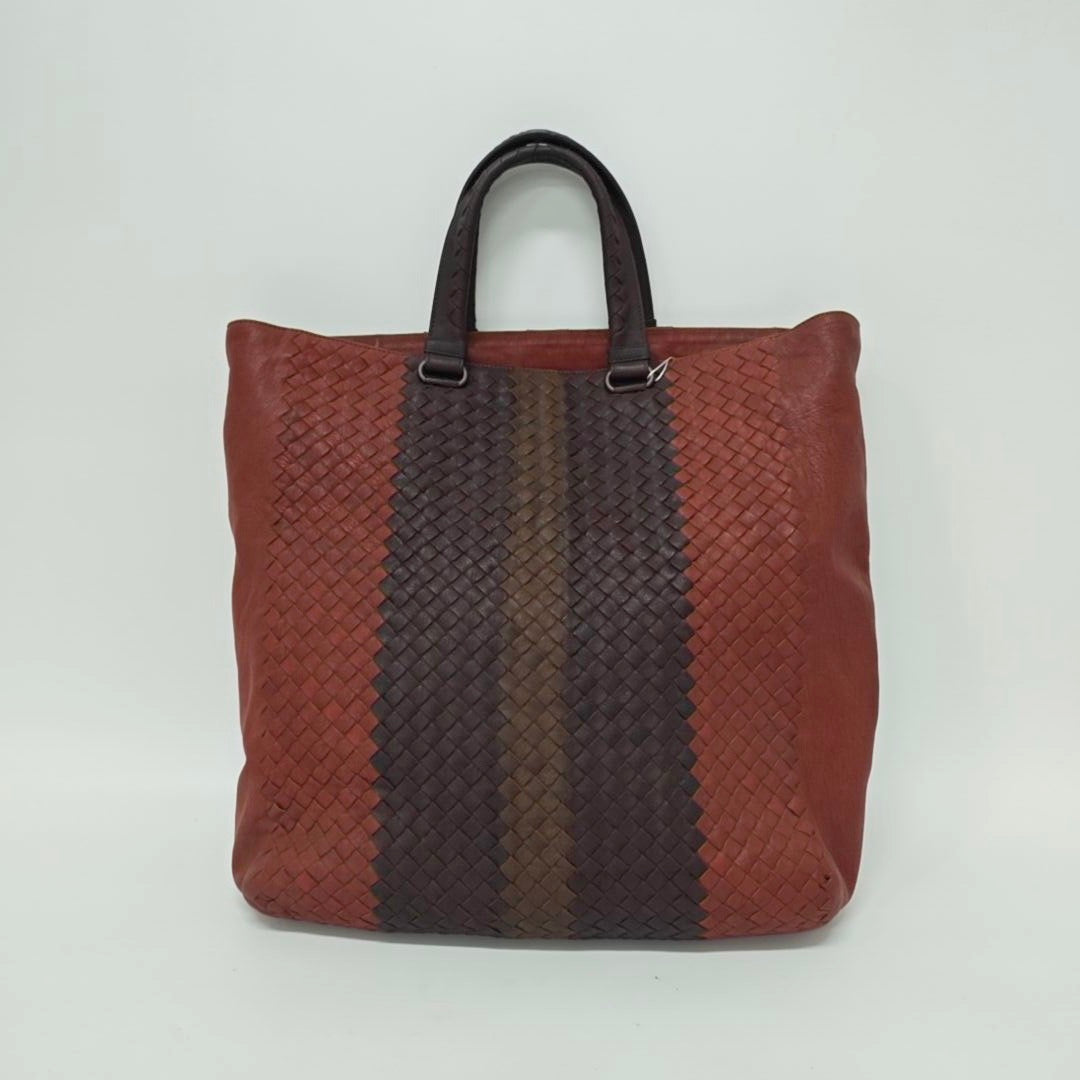 Bottega Veneta - Classic Woven Colorblock Tote - Leather - Multicolour - (medium)