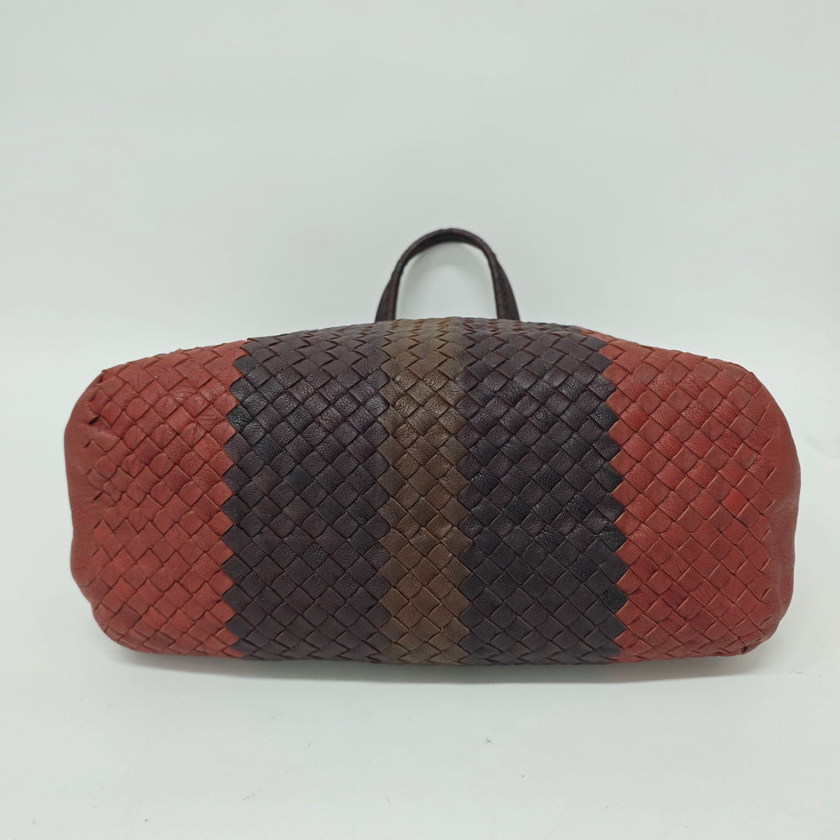 Bottega Veneta - Classic Woven Colorblock Tote - Leather - Multicolour - (medium)