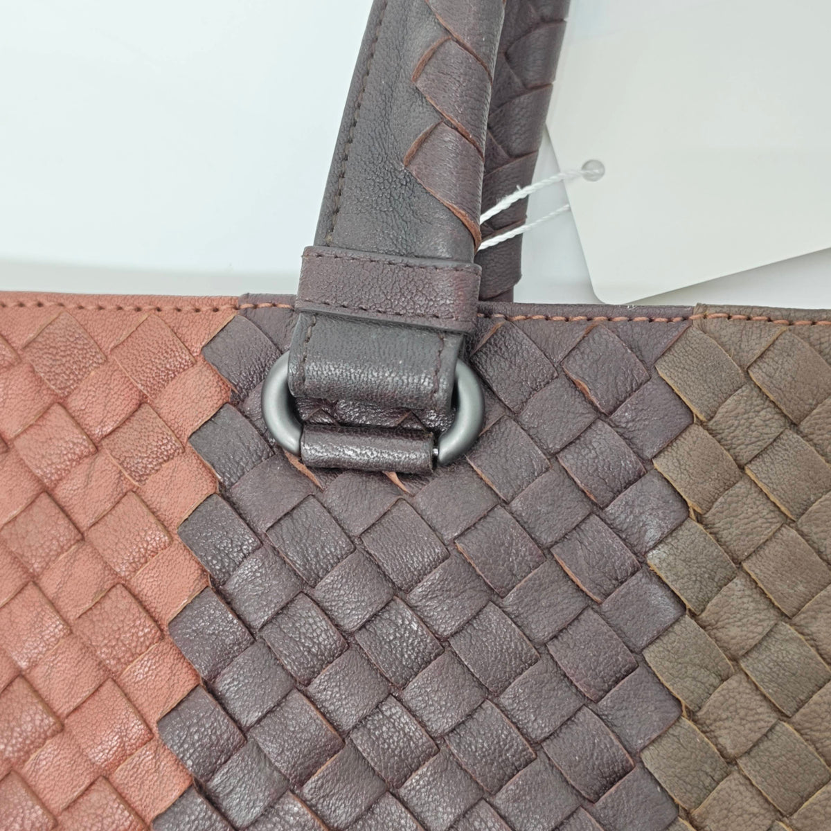 Bottega Veneta - Classic Woven Colorblock Tote - Leather - Multicolour - (medium)