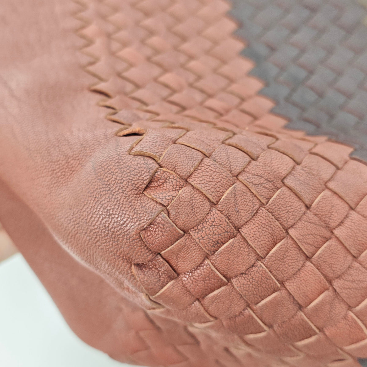 Bottega Veneta - Classic Woven Colorblock Tote - Leather - Multicolour - (medium)