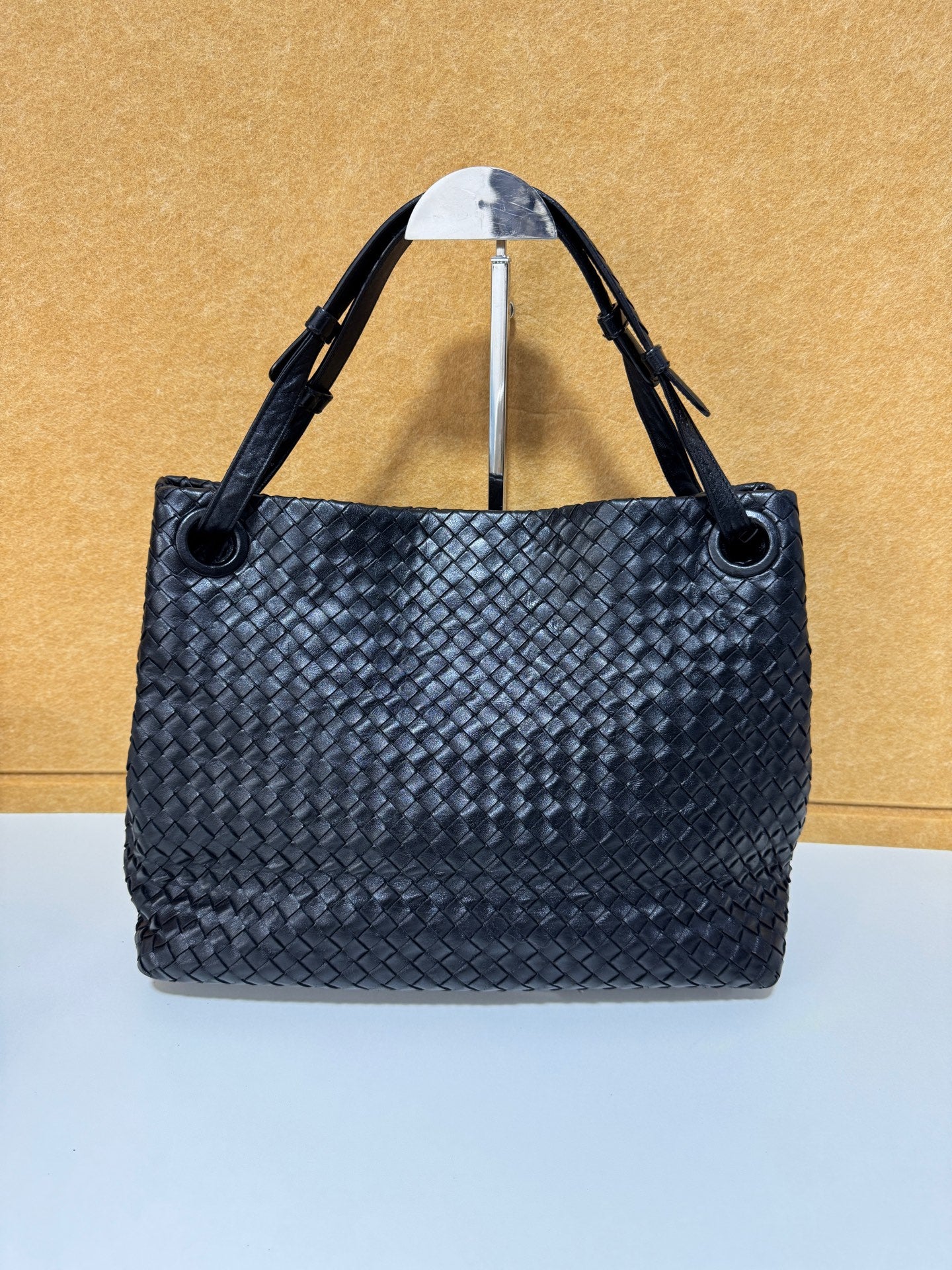 Bottega Veneta - Double Bridge Tote - Leather - Black - (Medium)
