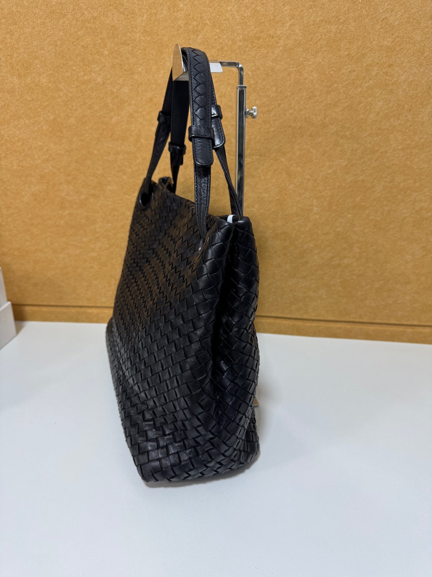 Bottega Veneta - Double Bridge Tote - Leather - Black - (Medium)