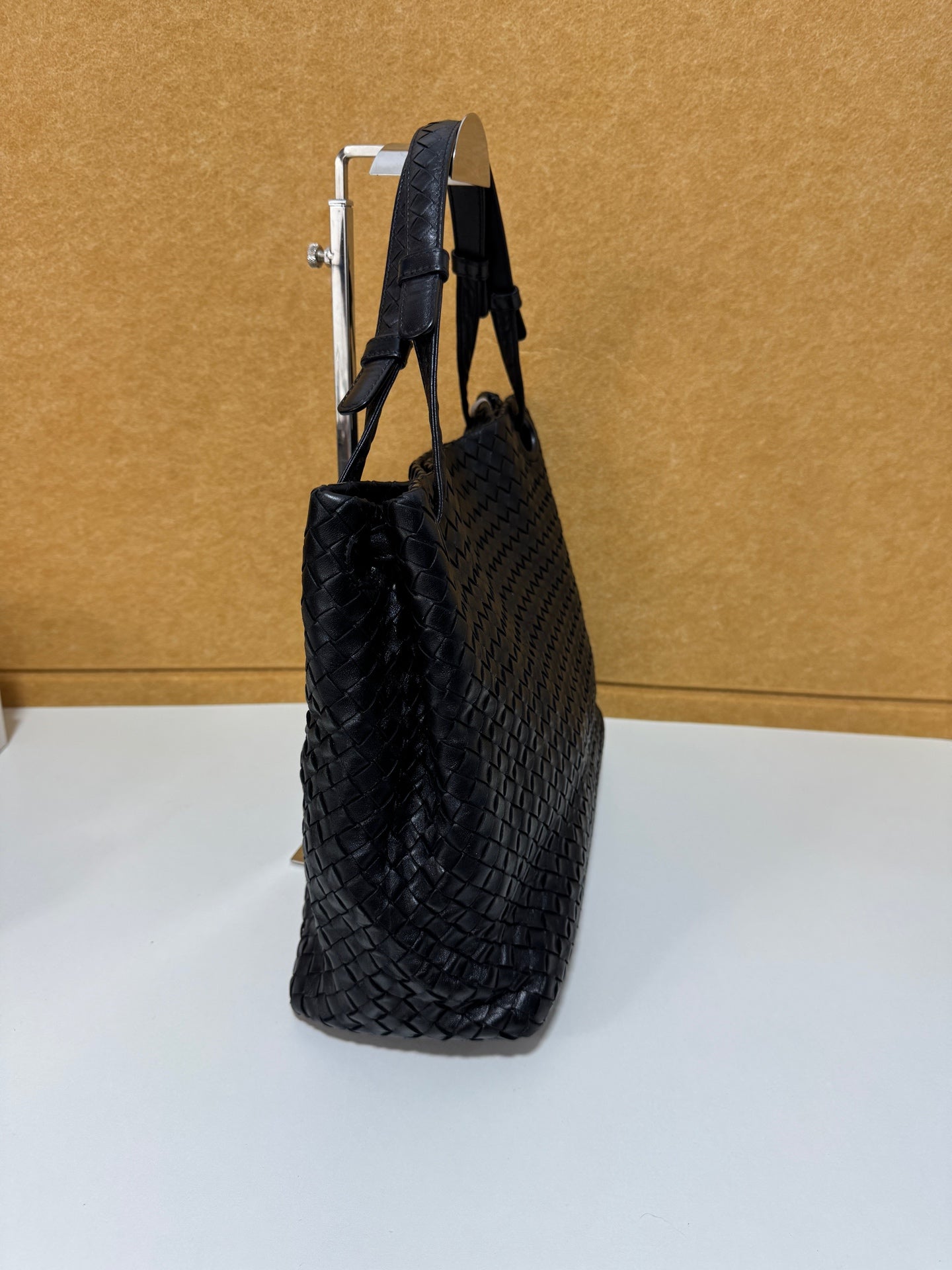 Bottega Veneta - Double Bridge Tote - Leather - Black - (Medium)