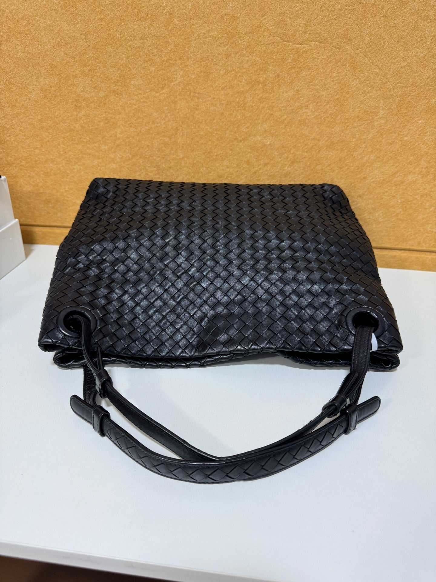 Bottega Veneta - Double Bridge Tote - Leather - Black - (Medium)